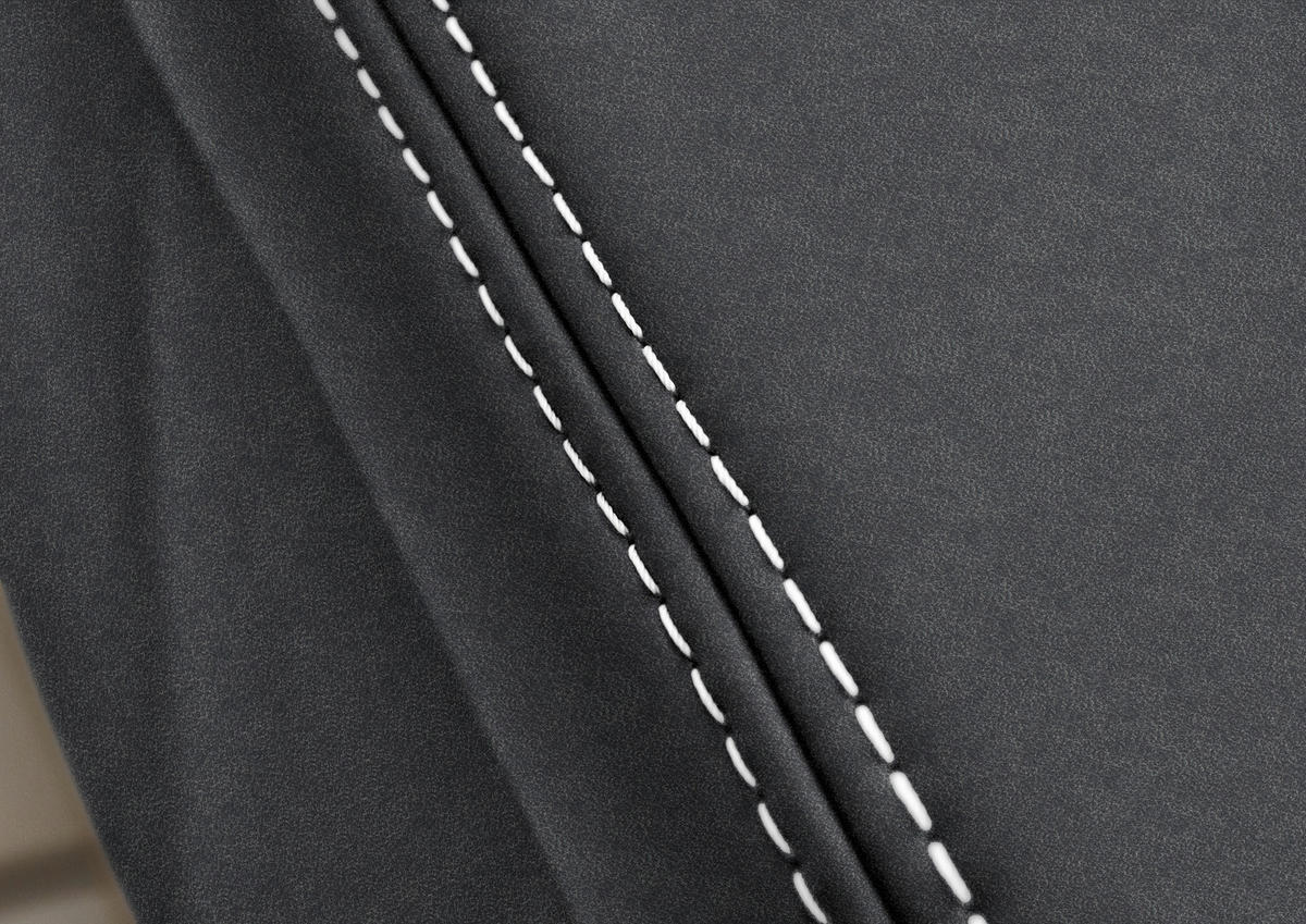 ECKSOFA  in Echtleder Graphitfarben  235/274 cm  - Eichefarben/Beige, KONVENTIONELL, Leder/Holzwerkstoff (235/274cm) - Beldomo Premium