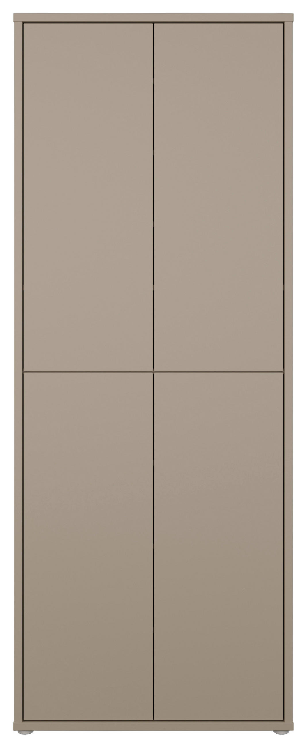 SCHUHSCHRANK Taupe  - Taupe/Grau, MODERN, Holzwerkstoff/Kunststoff (74,5/191,9/34,9cm) - Carryhome