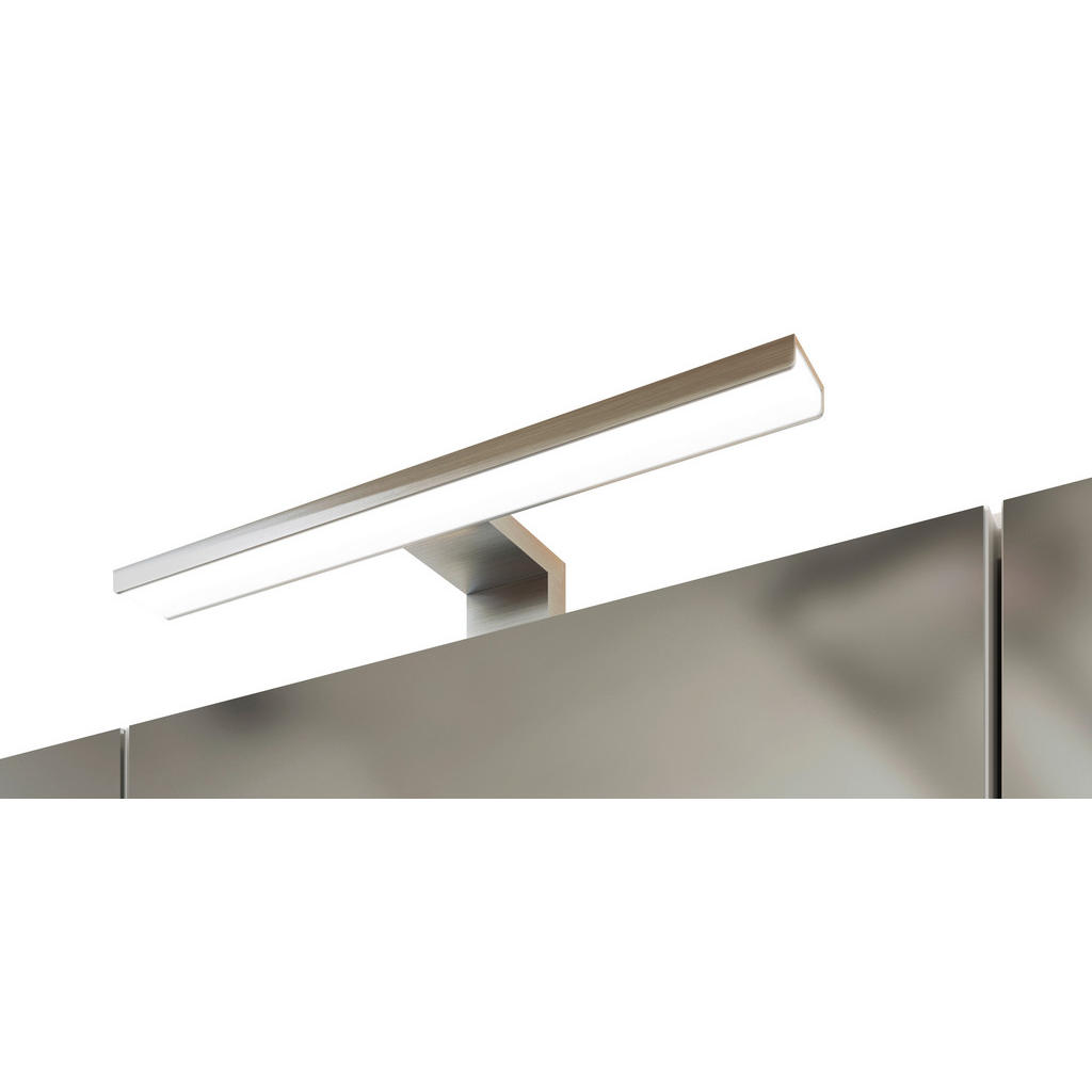 Thumbnail - Held Spiegelschrank Held Möbel Stockholm, Grau, Holzwerkstoff, 80x64x20 cm, Made in Germany, Badezimmer, Badezimmerspieg...