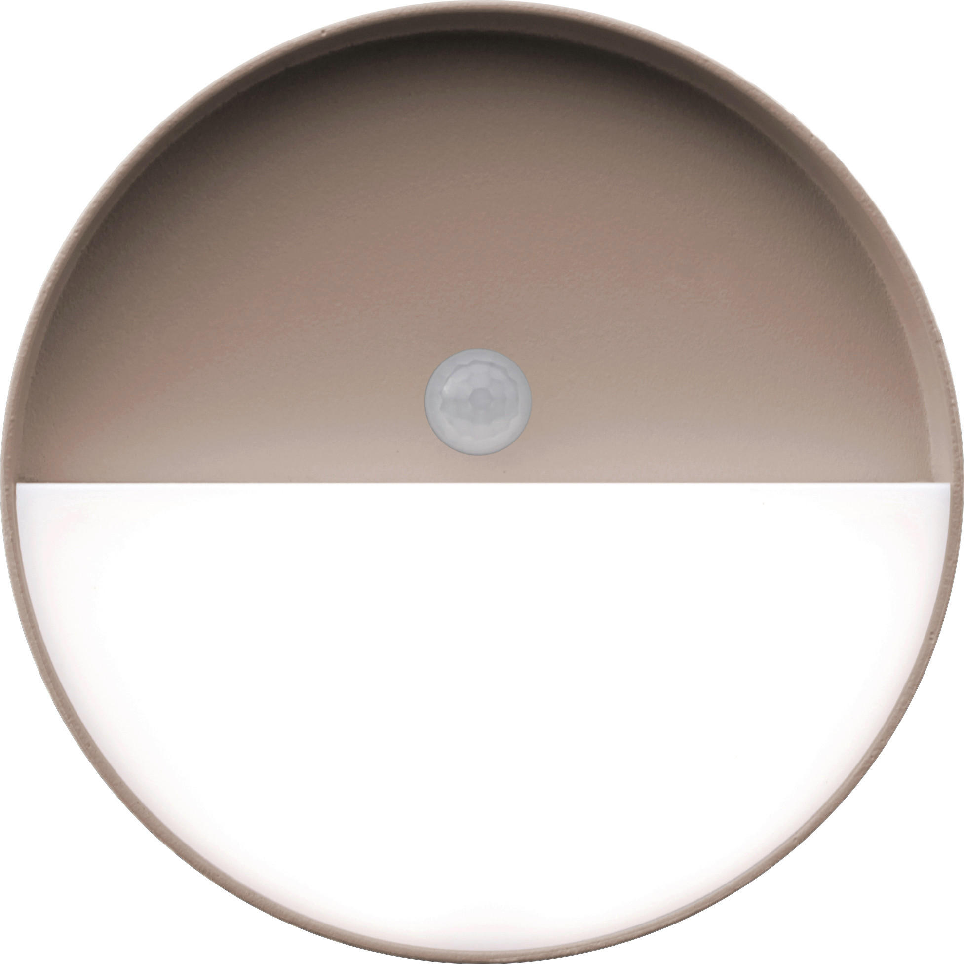 AKKU-WANDLEUCHTE - Sandfarben, Design, Metall (15cm)