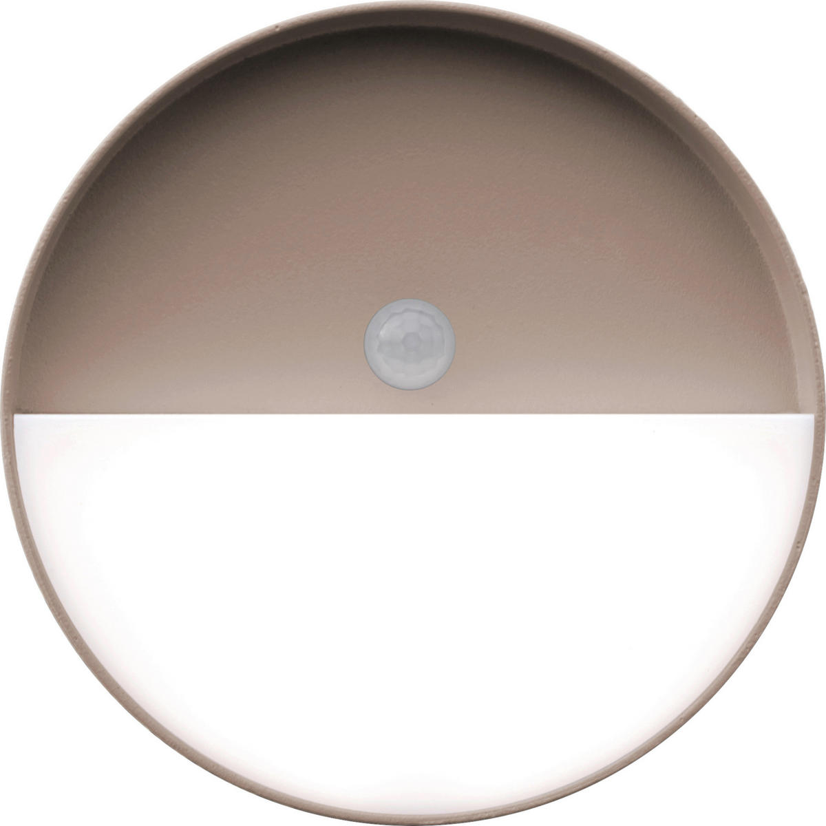 AKKU-WANDLEUCHTE - Sandfarben, Design, Metall (15cm)