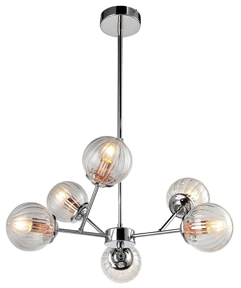 DECKENLEUCHTE Best   - Chromfarben/Kupferfarben, KONVENTIONELL, Metall (60/60cm)