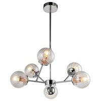 DECKENLEUCHTE  60/70 cm    - Chromfarben/Kupferfarben, KONVENTIONELL, Metall (60/70cm)