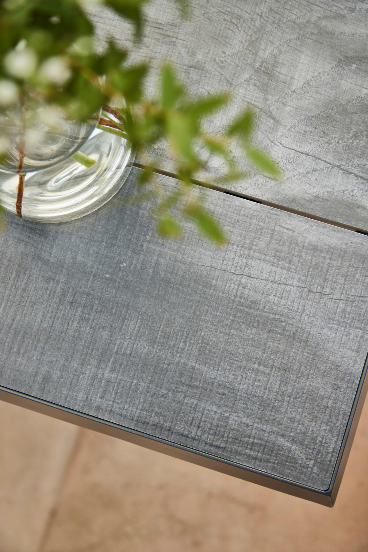 GARTENTISCHGRUPPE Aluminium  - Anthrazit, MODERN, Keramik/Kunststoff (100/88/260cm) - Siena Garden