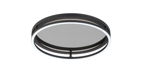 LED-DECKENLEUCHTE 39/8,7 cm - Schwarz, LIFESTYLE, Kunststoff/Metall (39/8,7cm) - Novel