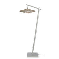 STOJACÍ LAMPA, 73/55/176 cm - bílá, Trend, přírodní materiály (73/55/176cm) - Good & Mojo