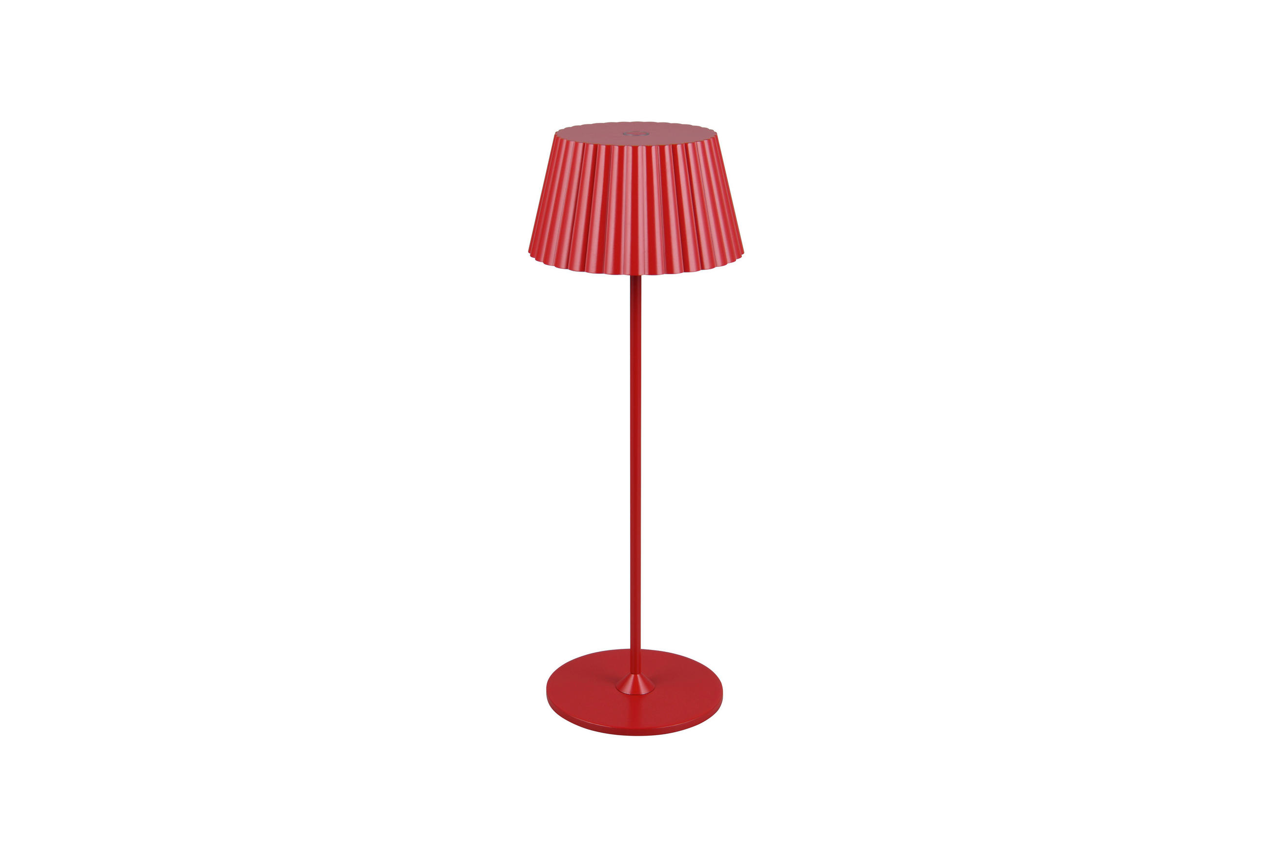 STOLNÍ LAMPA NA BATERIE 13,5/39 cm - červená, Trend, kov (13,5/39cm)