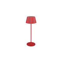 NABÍJATEĽNÁ STOLNÁ LAMPA 13,5/39 cm - červená, Trend, kov (13,5/39cm)