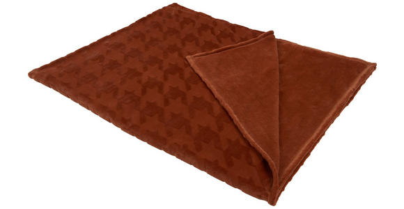 DECKE 150/200 cm  - Cognac, Basics, Textil (150/200cm) - Novel