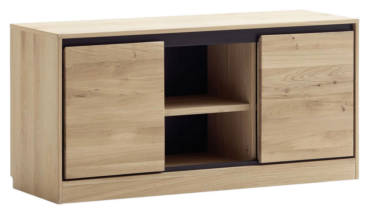 LOWBOARD  in 120/58/44 cm  - Eiche Bianco, KONVENTIONELL, Holz/Holzwerkstoff (120/58/44cm) - Linea Natura