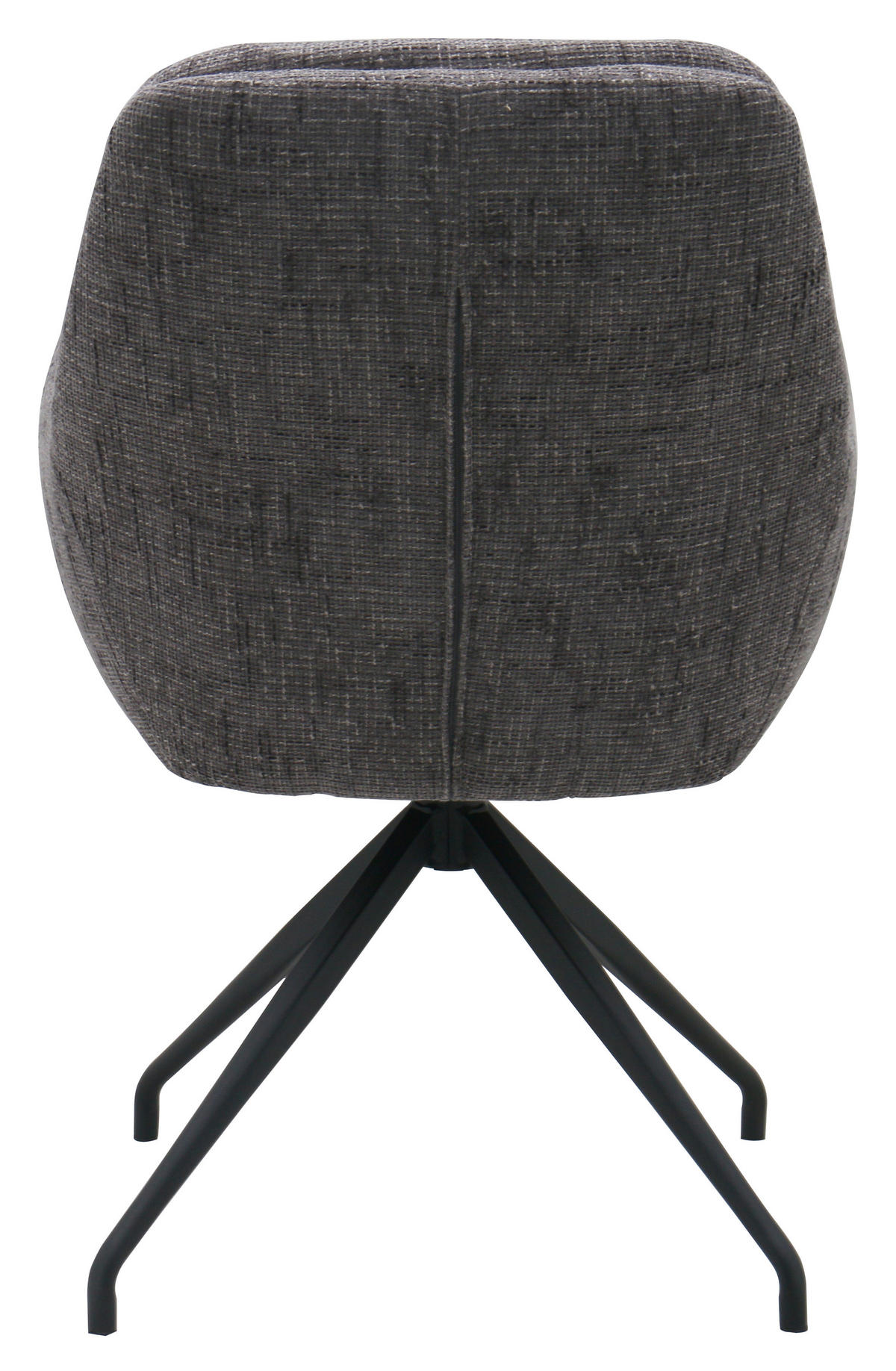 ARMLEHNSTUHL  Sitzfläche 360° drehbar, automatische Rückholfunktion Webstoff  Grau, Schwarz  - Schwarz/Grau, MODERN, Textil/Metall (58/89/67cm) - Livetastic