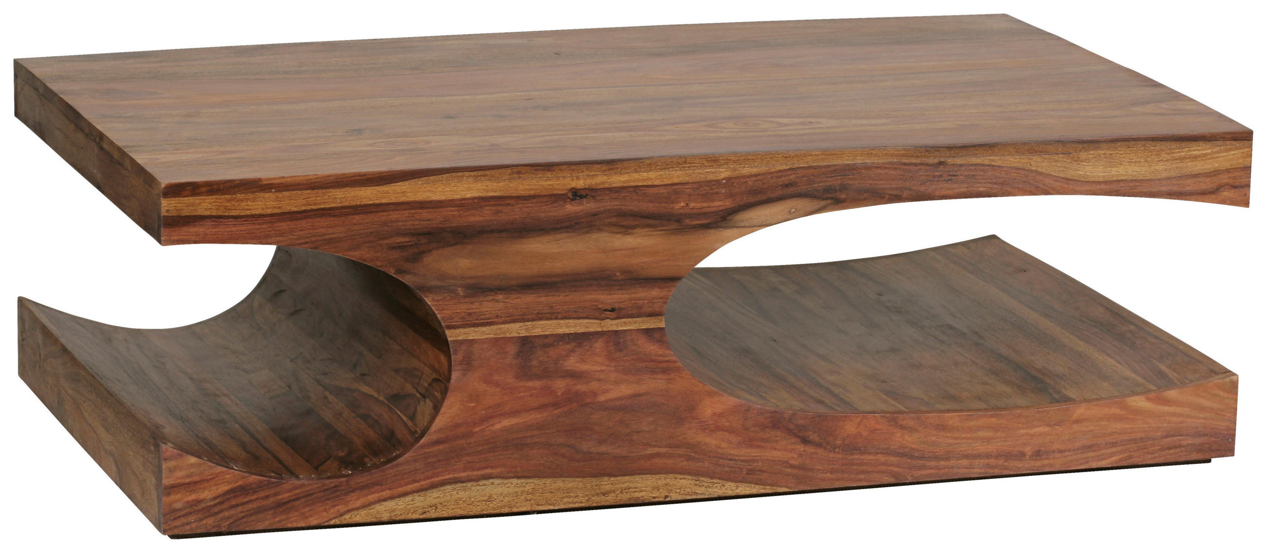 COUCHTISCH Sheesham massiv 118/70/38 cm rechteckig Sheeshamfarben  - Sheeshamfarben, Design, Holz (118/70/38cm) - MID.YOU