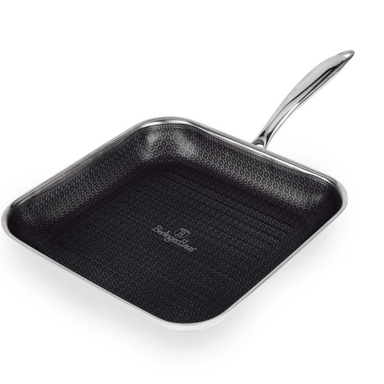 PONEV ZA ŽAR 28/28/4,5 cm  - barve nerjavečega jekla, Basics, kovina (28/28/4,5cm) - Berlinger Haus