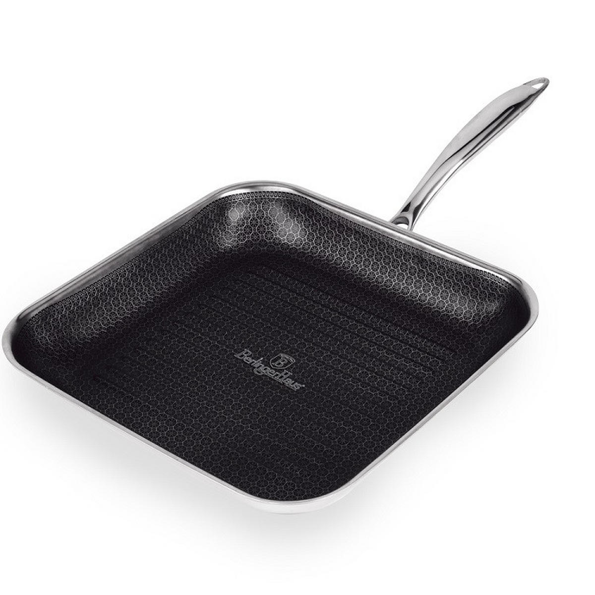 PONEV ZA ŽAR 28/28/4,5 cm  - barve nerjavečega jekla, Basics, kovina (28/28/4,5cm) - Berlinger Haus