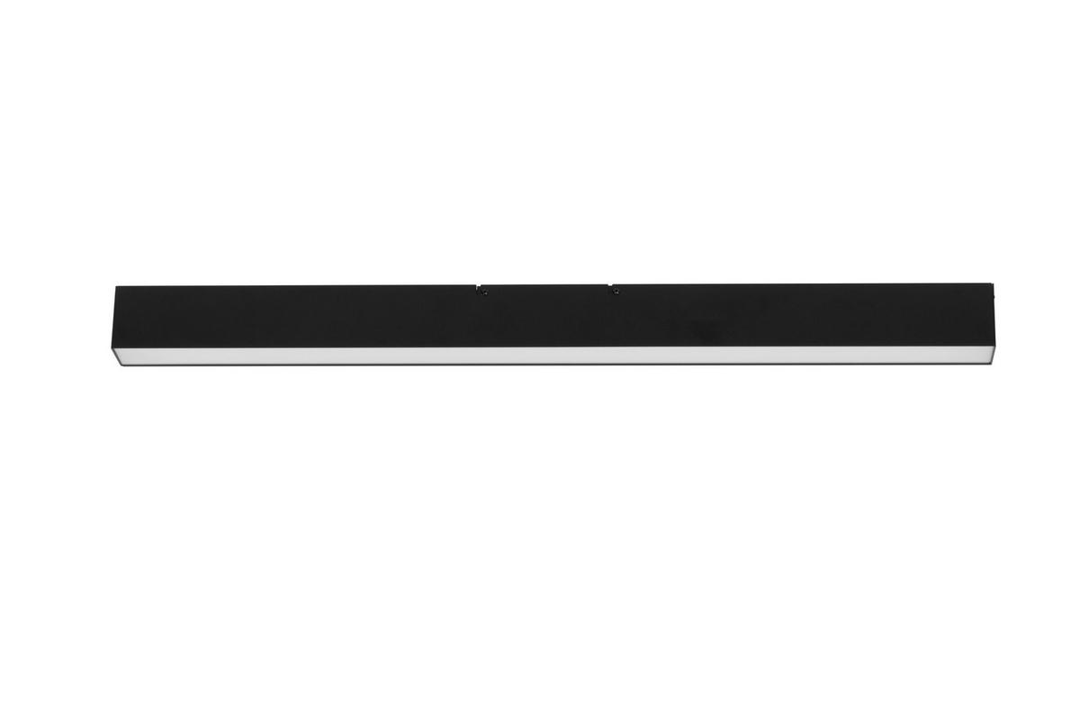 LED-DECKENLEUCHTE Rijeka 100/7,7/6 cm   - Schwarz, Design, Kunststoff/Metall (100/7,7/6cm) - Novel