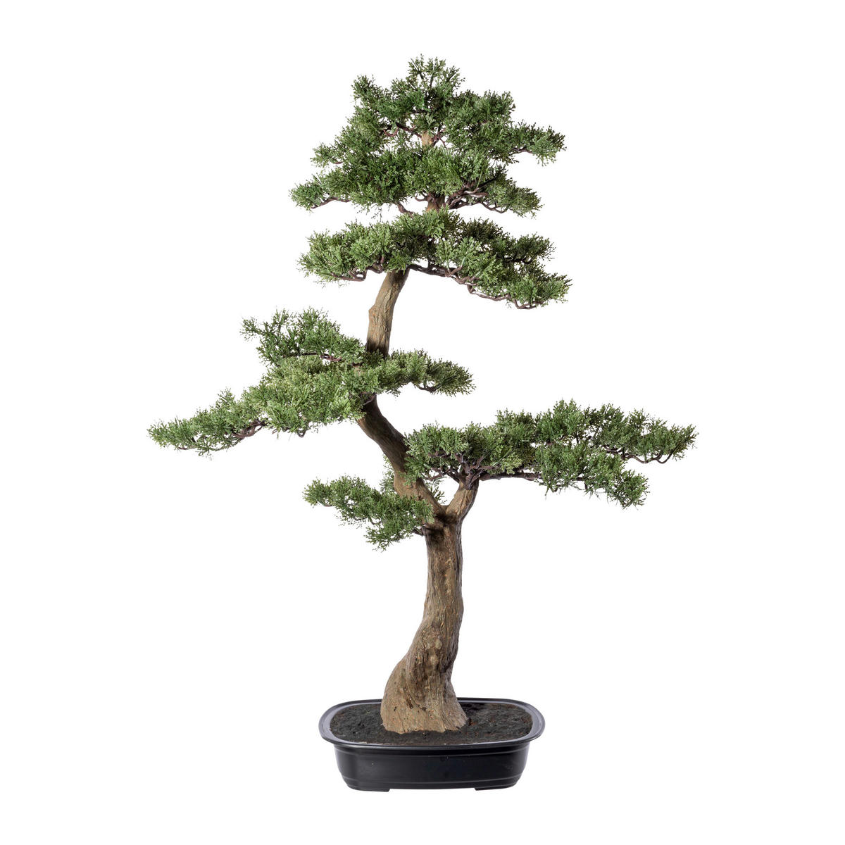 KUNSTPFLANZE Bonsai 100 cm  - Schwarz/Braun, Design, Kunststoff (100cm) - P & B