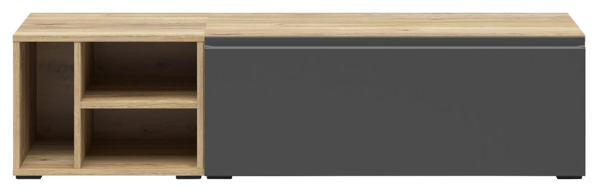 REGALELEMENT  135/33/40 cm Graphitfarben, Eichefarben  - Eichefarben/Graphitfarben, Modern, Holzwerkstoff (135/33/40cm) - Carryhome