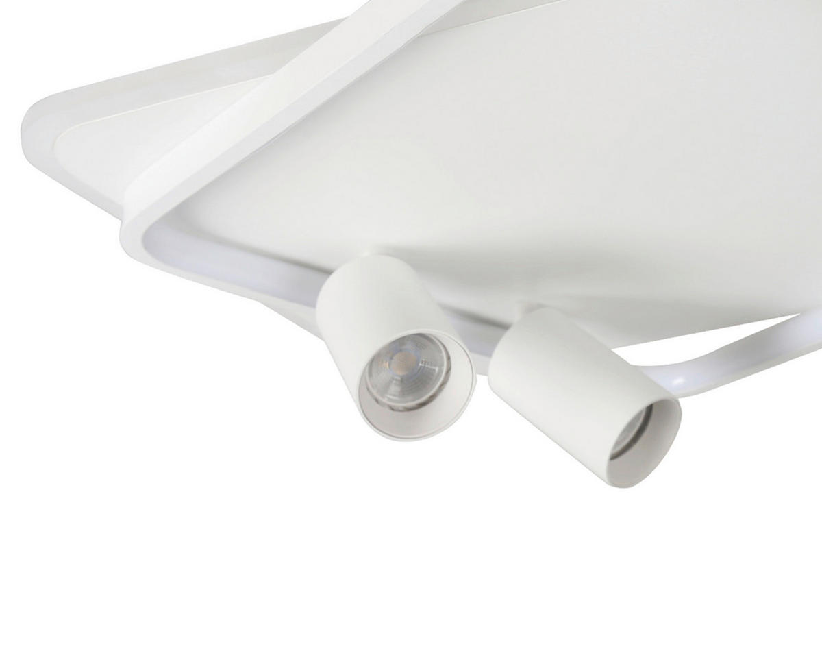 LED-DECKENLEUCHTE Parma  11/45.5/45.5 cm  - Weiß, Design, Metall (11/45.5/45.5cm)