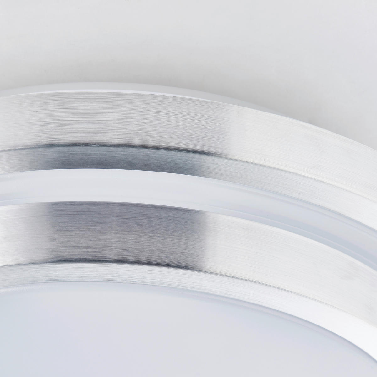 LED-DECKENLEUCHTE 41/12,5 cm   - Silberfarben/Weiß, KONVENTIONELL, Kunststoff/Metall (41/12,5cm) - Brilliant