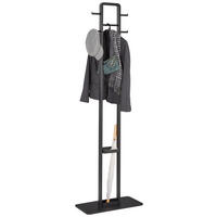GARDEROBNI OBEŠALNIK - črna, Trend (56/180/28cm) - Carryhome