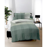 POSTELJNINA Zones 140/200 cm bombažni flanel olivno zelena   - olivno zelena , Konvencionalno, tekstil (140/200cm) - Kaeppel