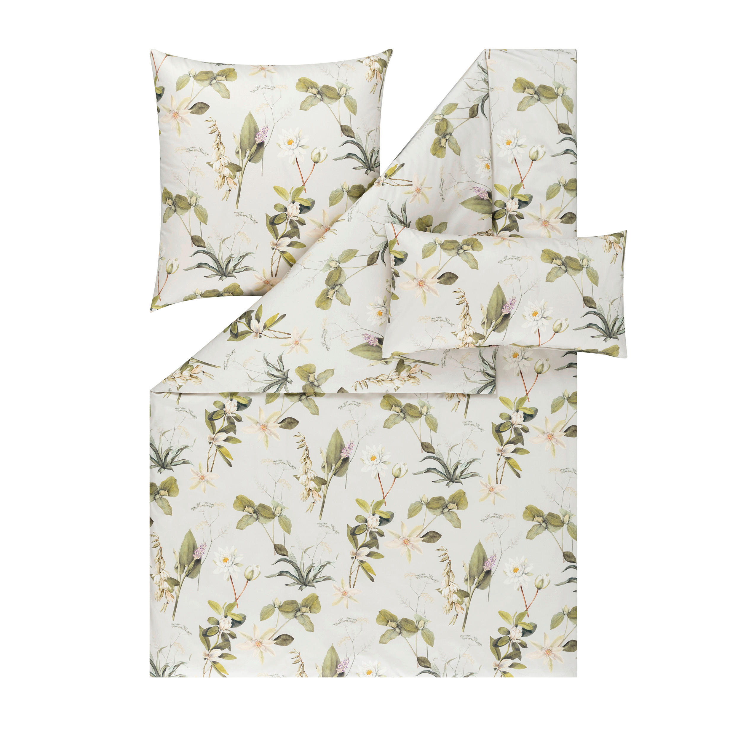 POSTELJNINA Exquisit 140/200 cm saten zelena  - zelena, Konvencionalno, tekstil (140/200cm) - Estella