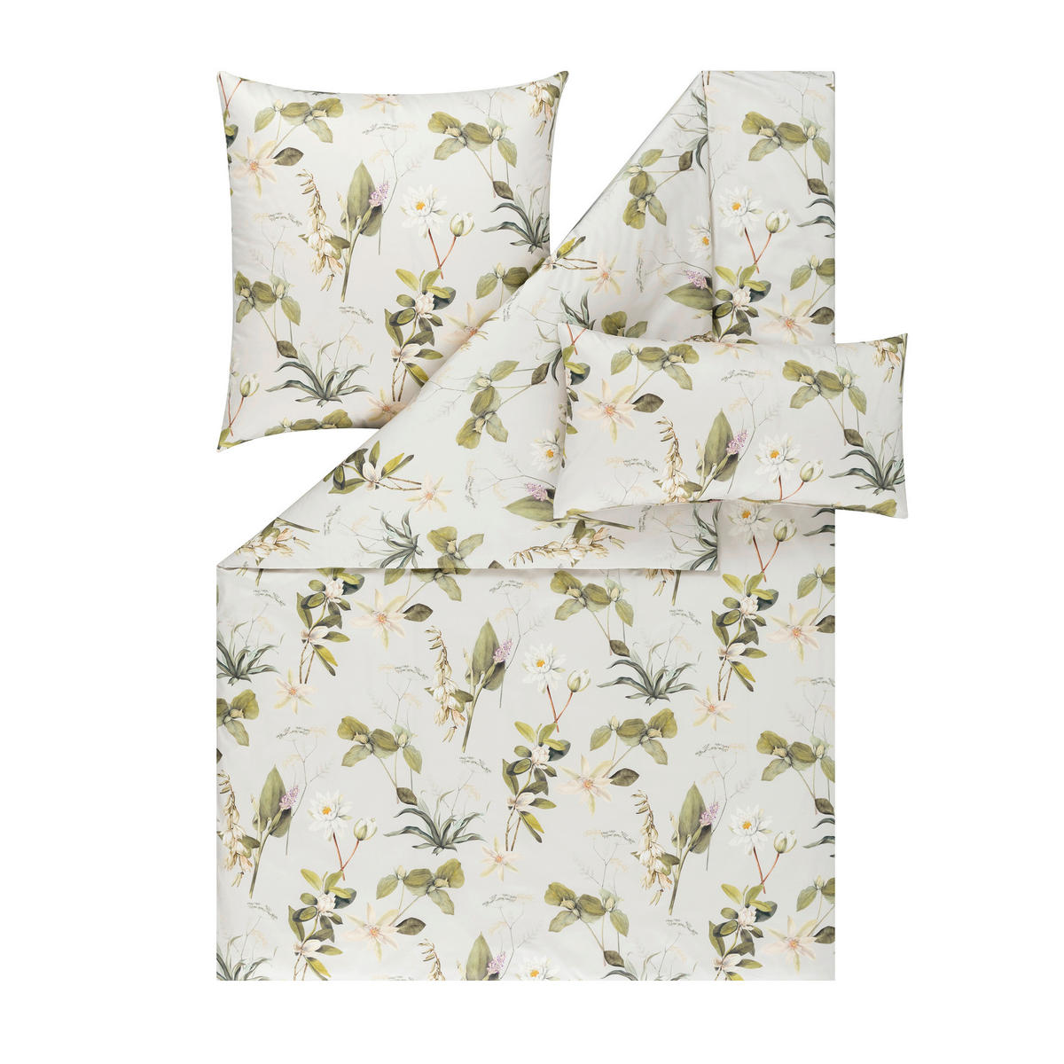 POSTELJNINA Exquisit 140/200 cm saten zelena  - zelena, Konvencionalno, tekstil (140/200cm) - Estella