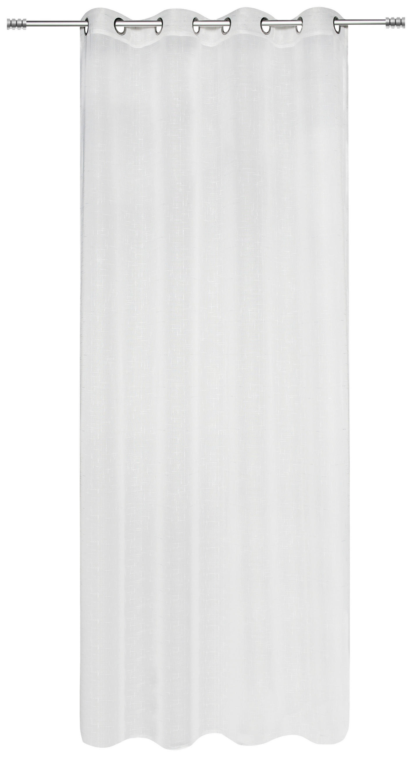 Vorhang Mit Ösen Malina 140x245 Cm Grau/weiß