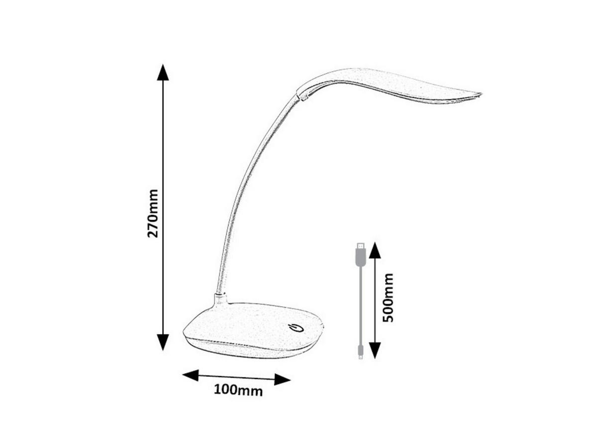 LED-SVETILKA ZA PISALNO MIZO  Bedi   27/6/10 cm          - pink, Trend, umetna masa (27/6/10cm)