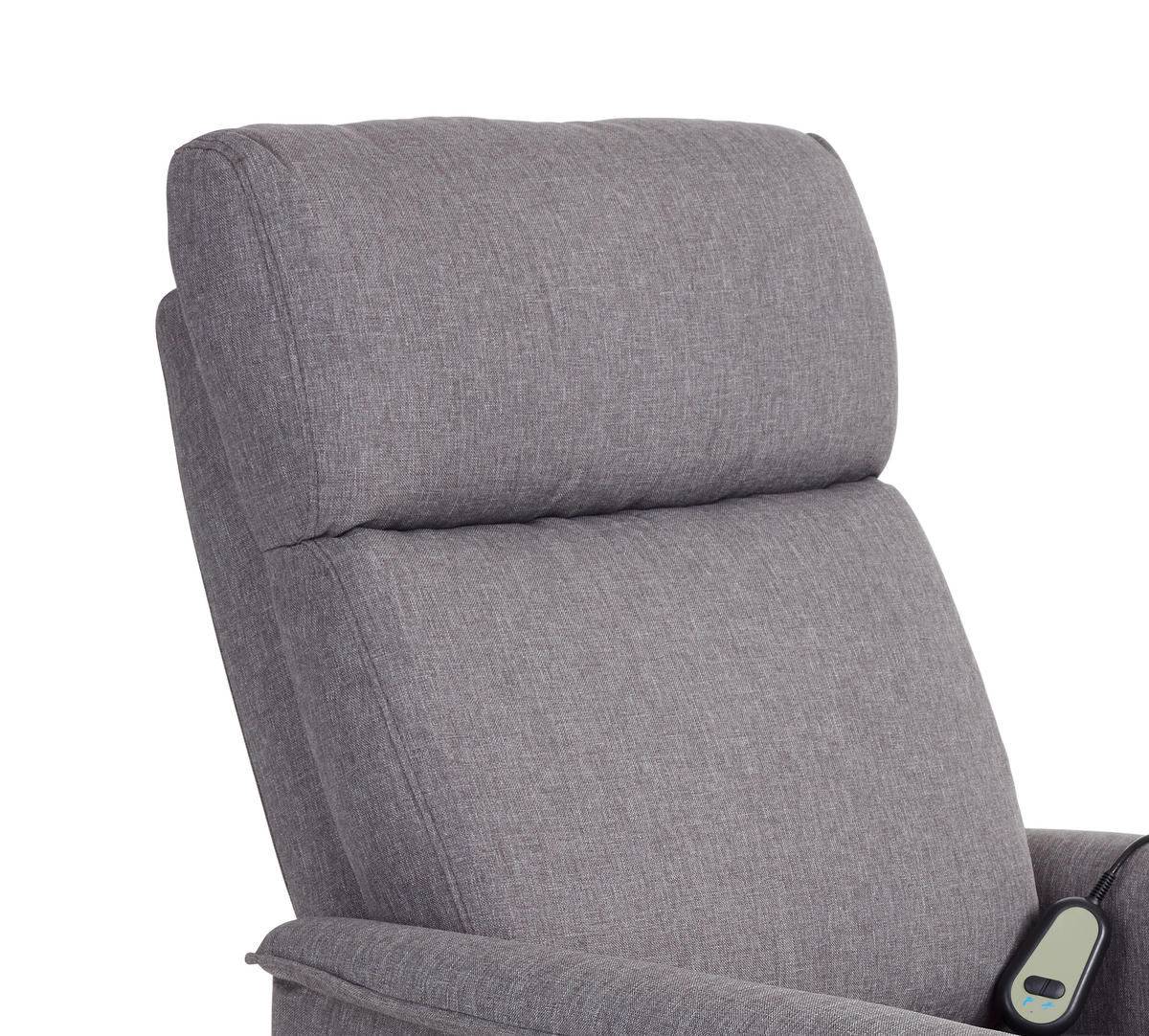 TV FOTELJA metal, tekstil  siva   - siva, Konvencionalno, metal/tekstil (65/98-84.5/92-153cm) - Ti'me