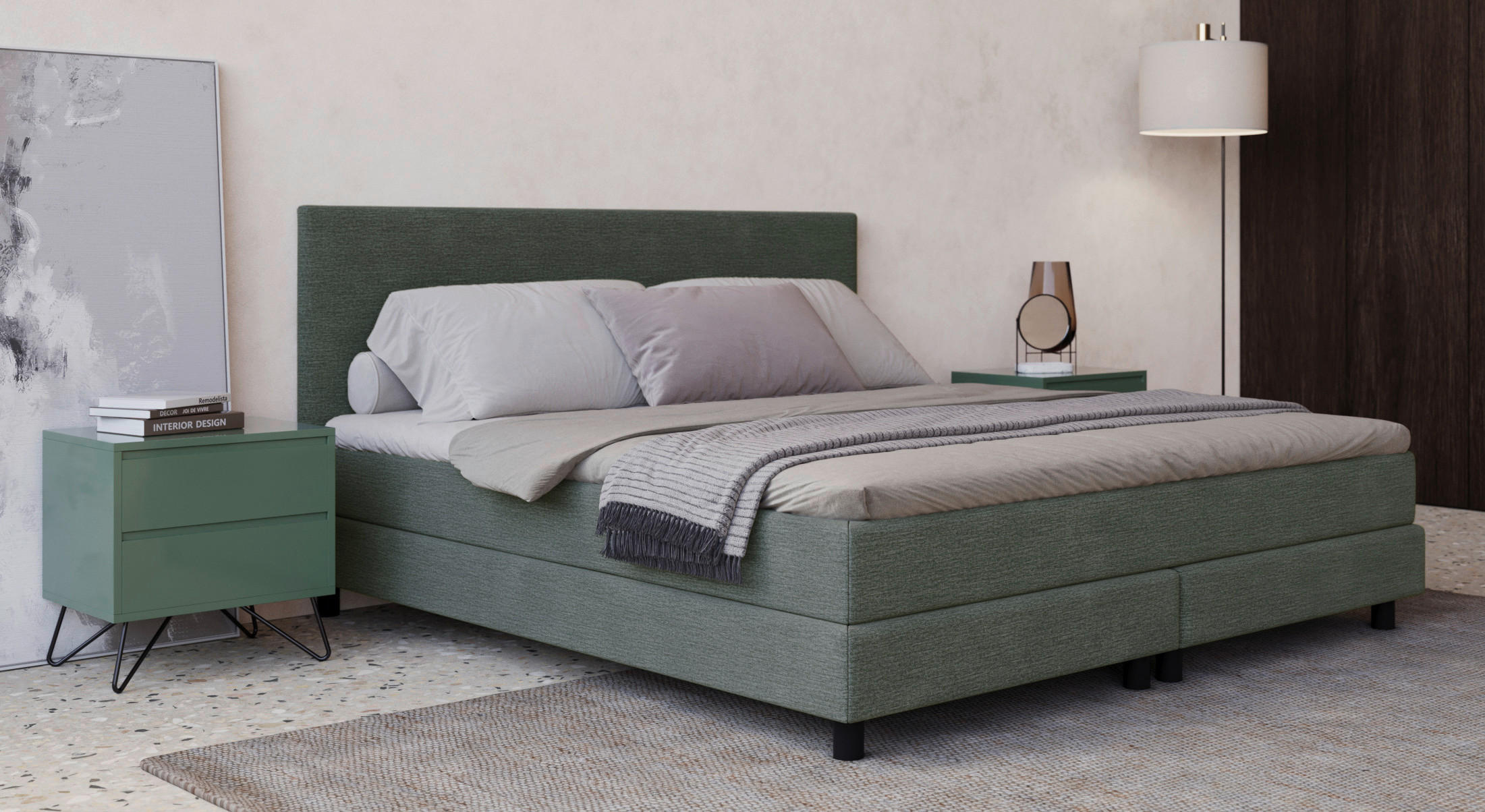 Boxbett Mit Topper 140x200 Andorra