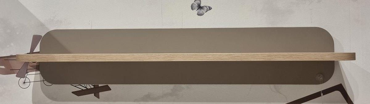 WANDBOARD Nomi Taupe, Sonoma Eiche  - Taupe/Sonoma Eiche, Trend, Holzwerkstoff (86/16/14cm) - Jimmylee