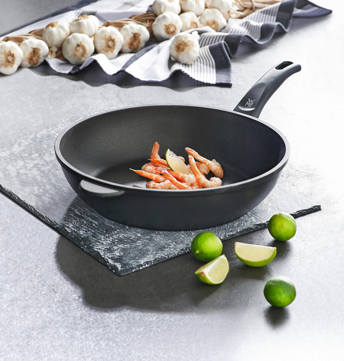 SCHMORPFANNE 28 cm  - Schwarz, Basics, Metall (28cm) - WMF