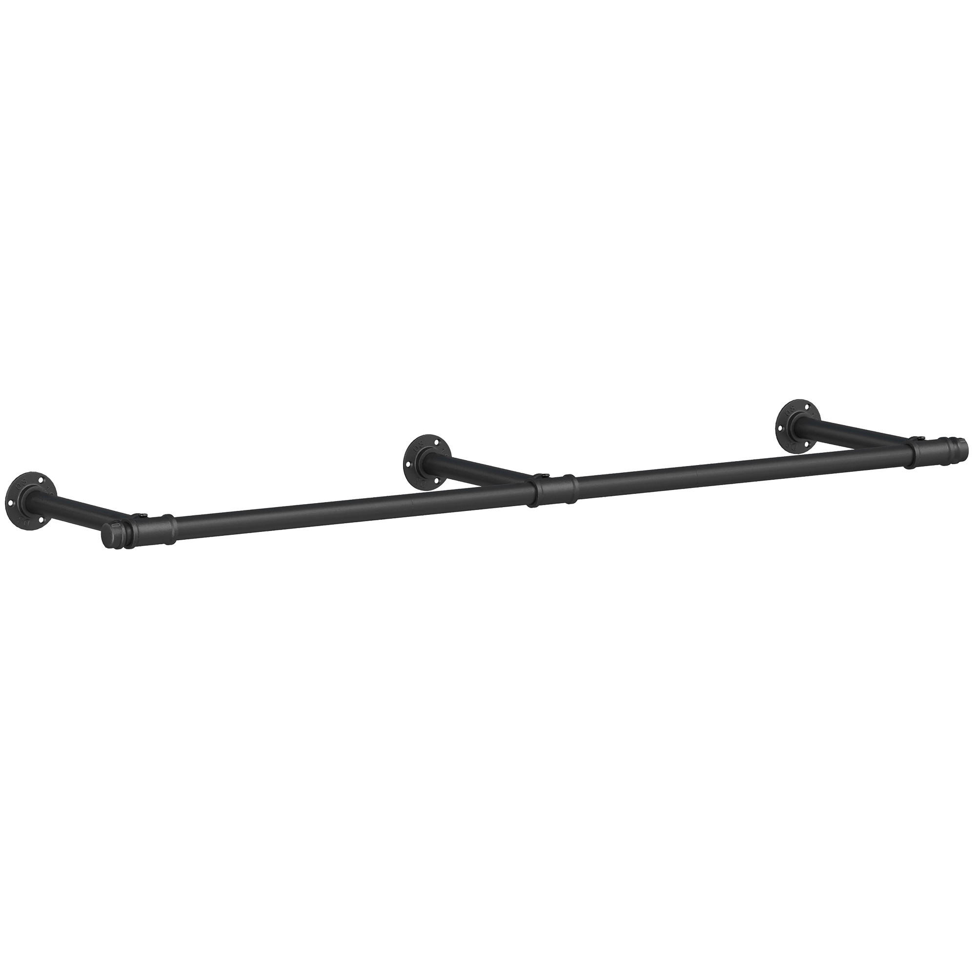 WANDGARDEROBE - Schwarz, Basics, Metall (31/170cm)