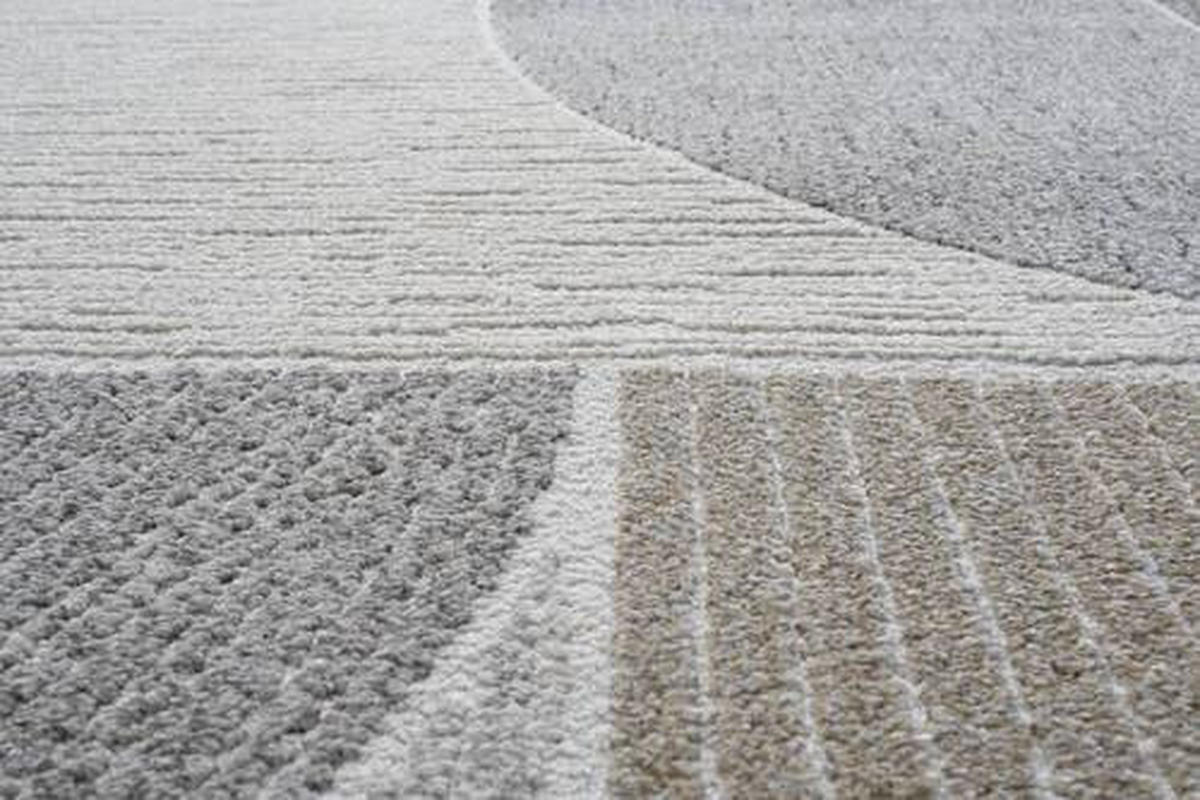 WEBTEPPICH 80/150 cm Valentino Grau, Goldfarben, Hellgrau  - Goldfarben/Hellgrau, KONVENTIONELL, Kunststoff/Textil (80/150cm)