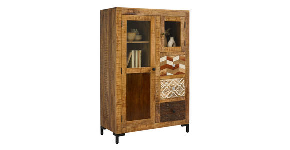 HIGHBOARD in 95/147/45 cm - Multicolor/Schwarz, LIFESTYLE, Glas/Keramik (95/147/45cm) - Landscape
