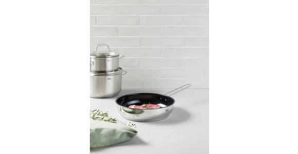 KOCHTOPFSET VERONA 5-teilig - Klar/Edelstahlfarben, Basics, Glas/Kunststoff - Homeware Profession.