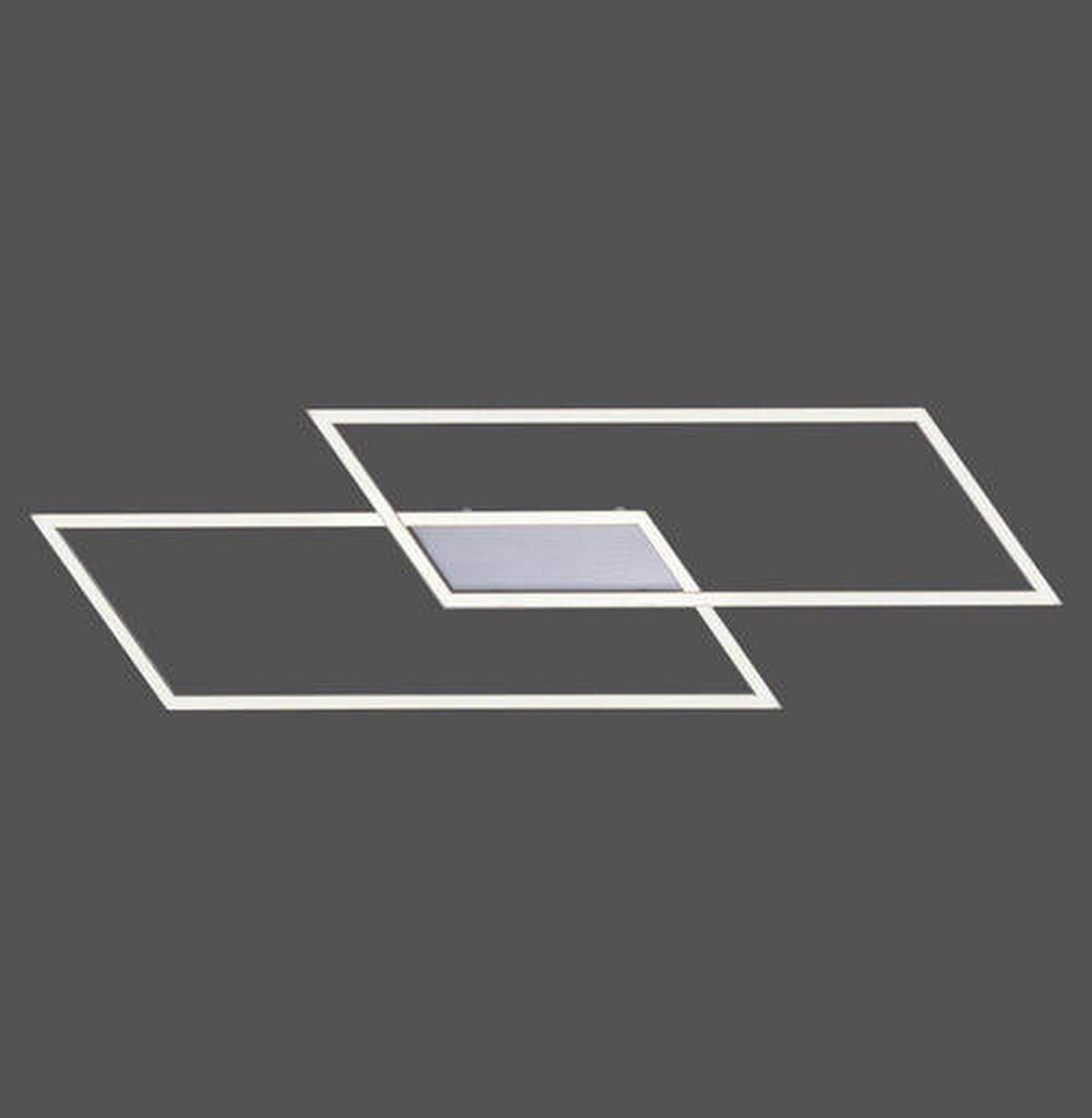 LED-DECKENLEUCHTE Inigo 83,6/24,2/6,8 cm   - Chromfarben/Nickelfarben, Design, Kunststoff/Metall (83,6/24,2/6,8cm) - Paul Neuhaus
