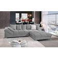 ECKSOFA Grau Webstoff  - Grau, Design, Textil/Metall (337/228cm) - Carryhome