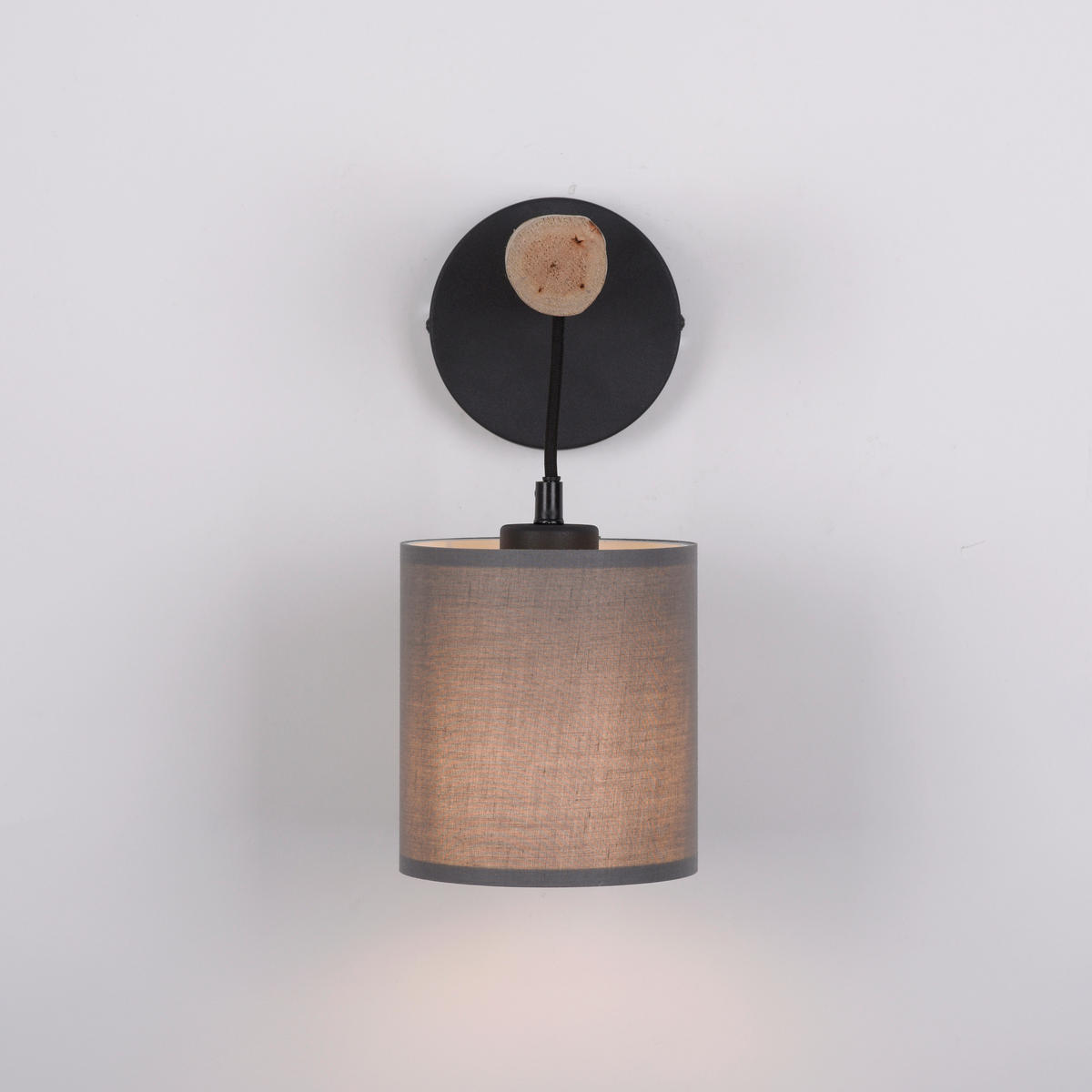 WANDLEUCHTE Tribu 21/13,5/29,5 cm   - Natur, Holz/Kunststoff (21/13,5/29,5cm)