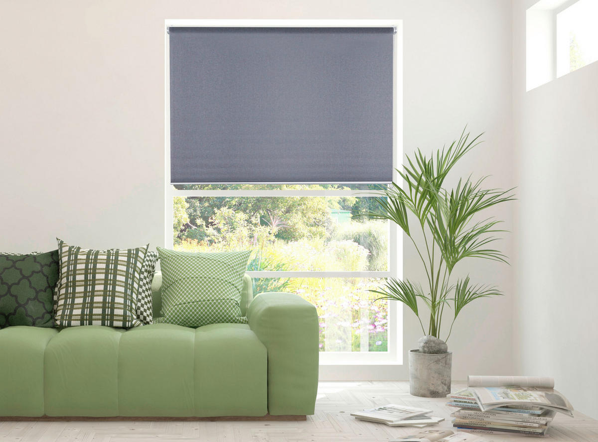 ROLLO  blickdicht     - Grau, Basics, Textil (140/250/6cm) - Homeware