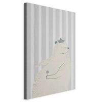 LEINWANDBILD Abstraktes, Tiere 60/90/1.2 cm  - Hellgrau/Grau, Basics, Holz/Textil (60/90/1.2cm) - artgeist