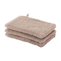 WASCHHANDSCHUHSET London Hellbraun 3-teilig  - Hellbraun, Basics, Textil (16/22cm) - Aquanova