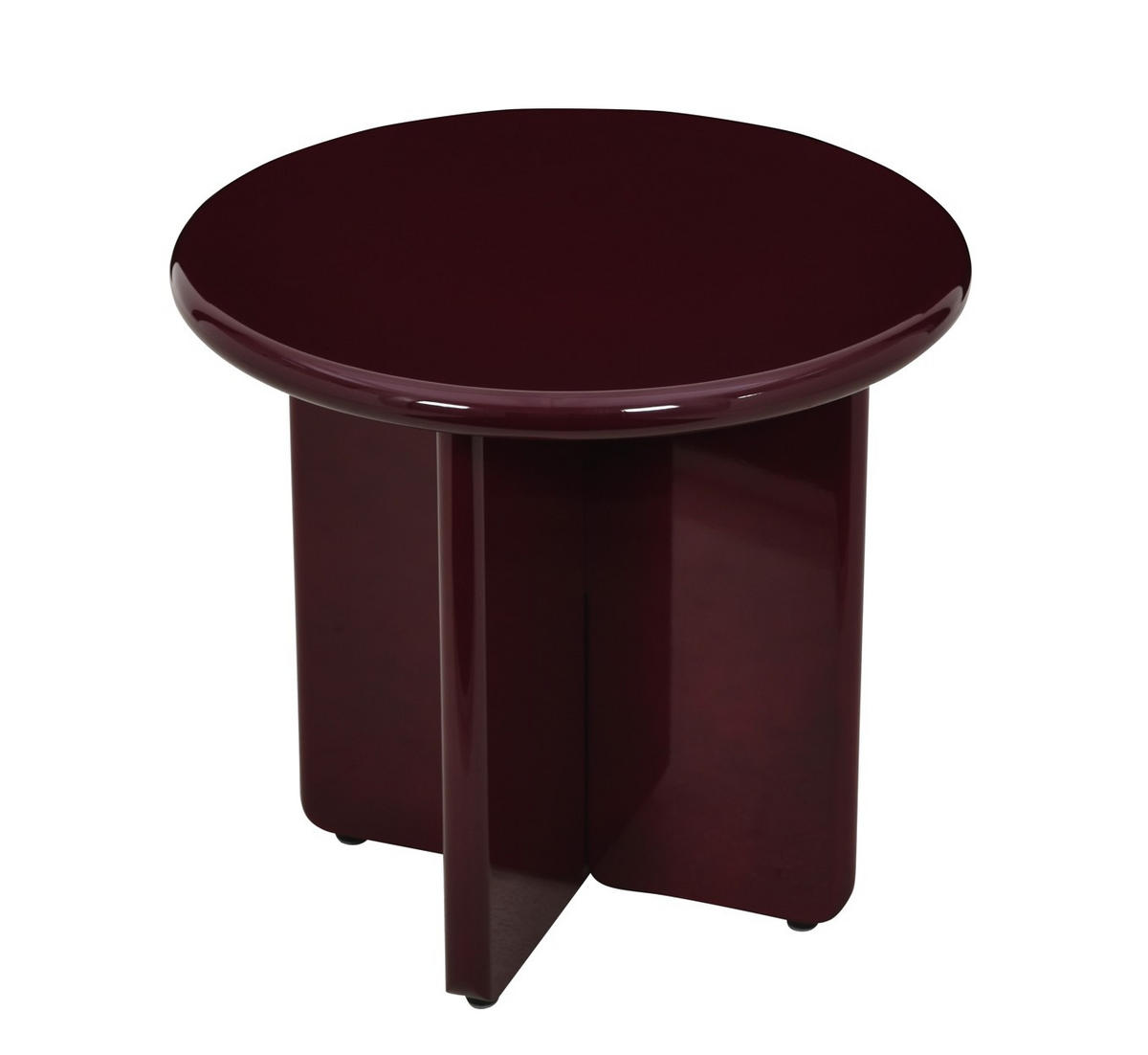 COUCHTISCH 50/50/45 cm rund Rot  - Rot, Design, Holzwerkstoff (50/50/45cm) - MID.YOU