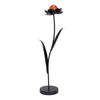 DEKOBLUME - Schwarz/Orange, Basics, Glas/Metall (31/80/21cm) - Ambia Home