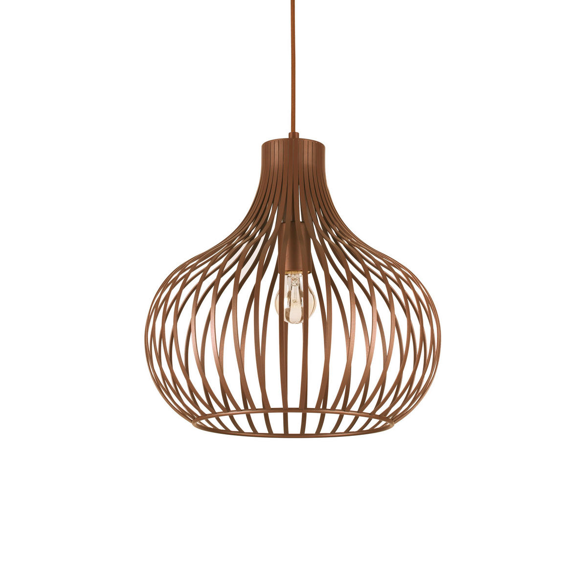 HÄNGELEUCHTE Onion Sp1 38/62,5/237,5 cm   - Braun, Design, Metall (38/62,5/237,5cm) - Ideal Lux