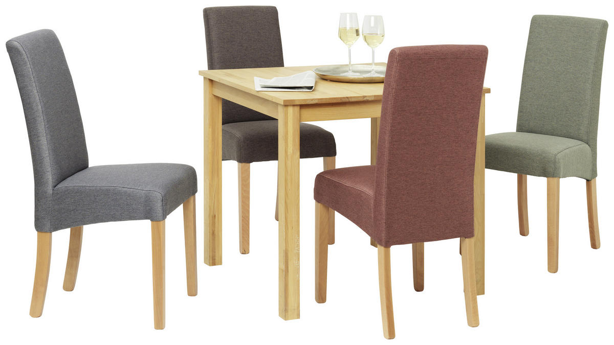 STUHL  in Webstoff  - Buchefarben/Graphitfarben, KONVENTIONELL, Holz (42/95/57cm) - Carryhome