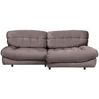 HÖRNSOFFA i plysch lerfärgad  - lerfärgad/svart, Klassisk, textil/plast (265/170cm) - MID.YOU