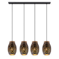 HÄNGELEUCHTE 90/15/120 cm    - Goldfarben/Schwarz, Basics, Metall (90/15/120cm) - Globo