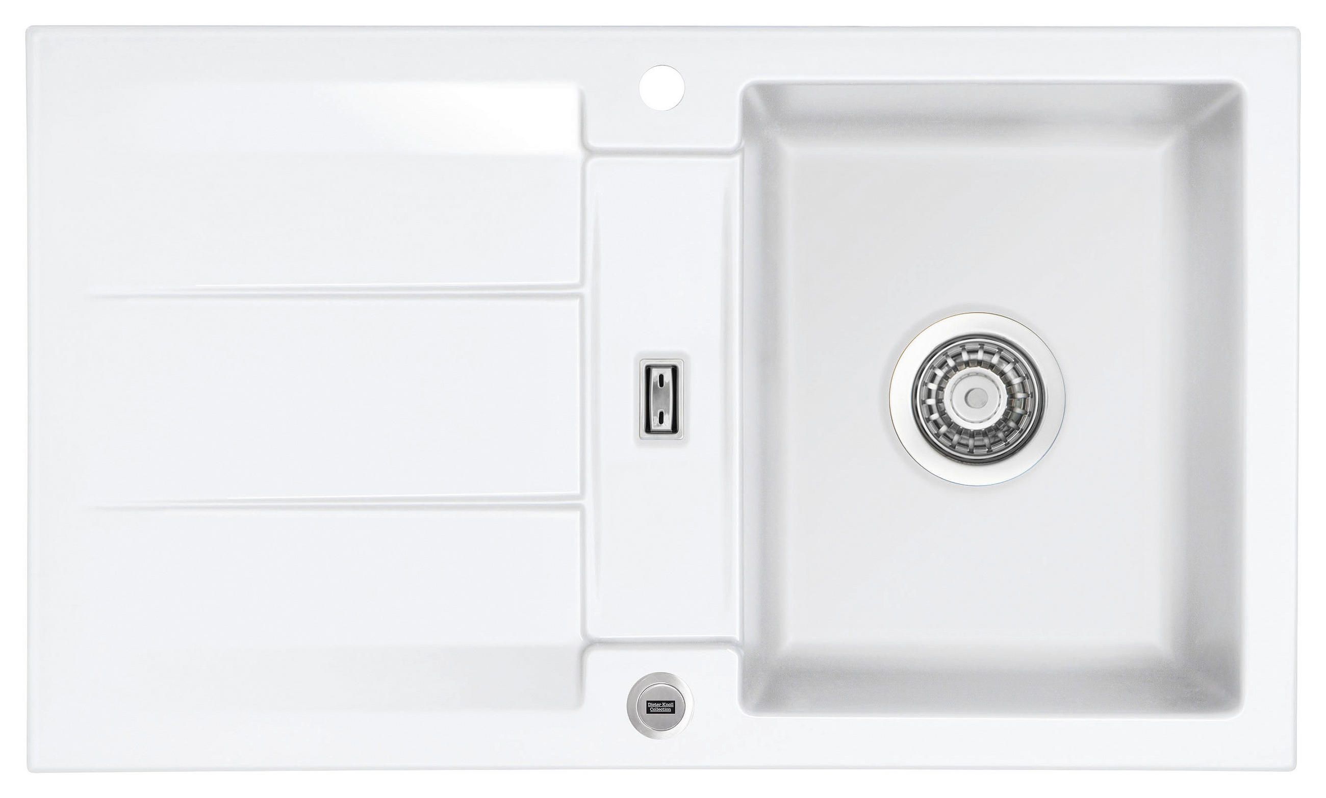 SPÜLE 52910212  - Weiß, Basics, Keramik (87/20/51cm) - Dieter Knoll